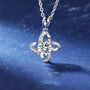 Ladies Fashion Personality Sterling Silver Moissanite Necklace