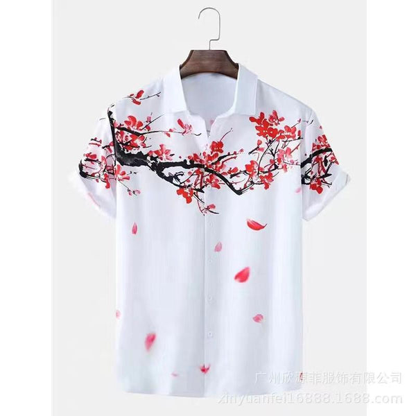 Men's 3D Digital Printing Short-sleeved Shirt