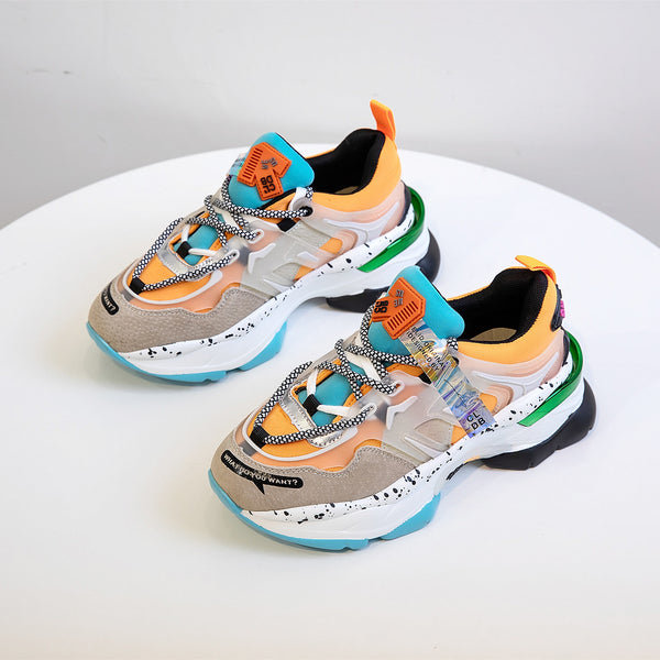 Spring platform sports shoes