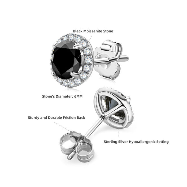 Moissanite Stud Earrings For Women Exquisite