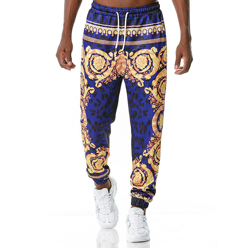 Printed jogging pants casual pants