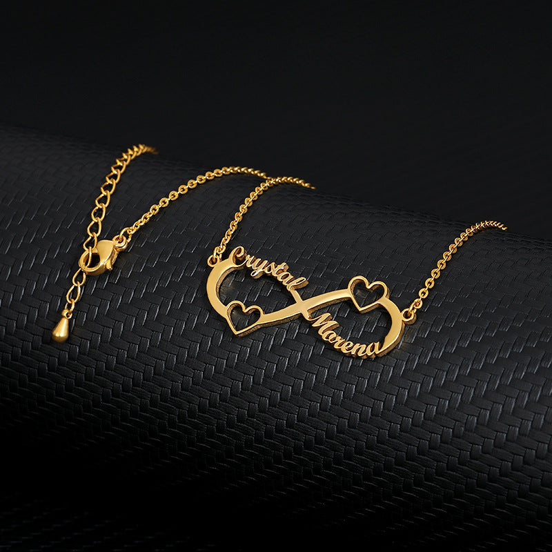 Infinity Personalize couple Necklace