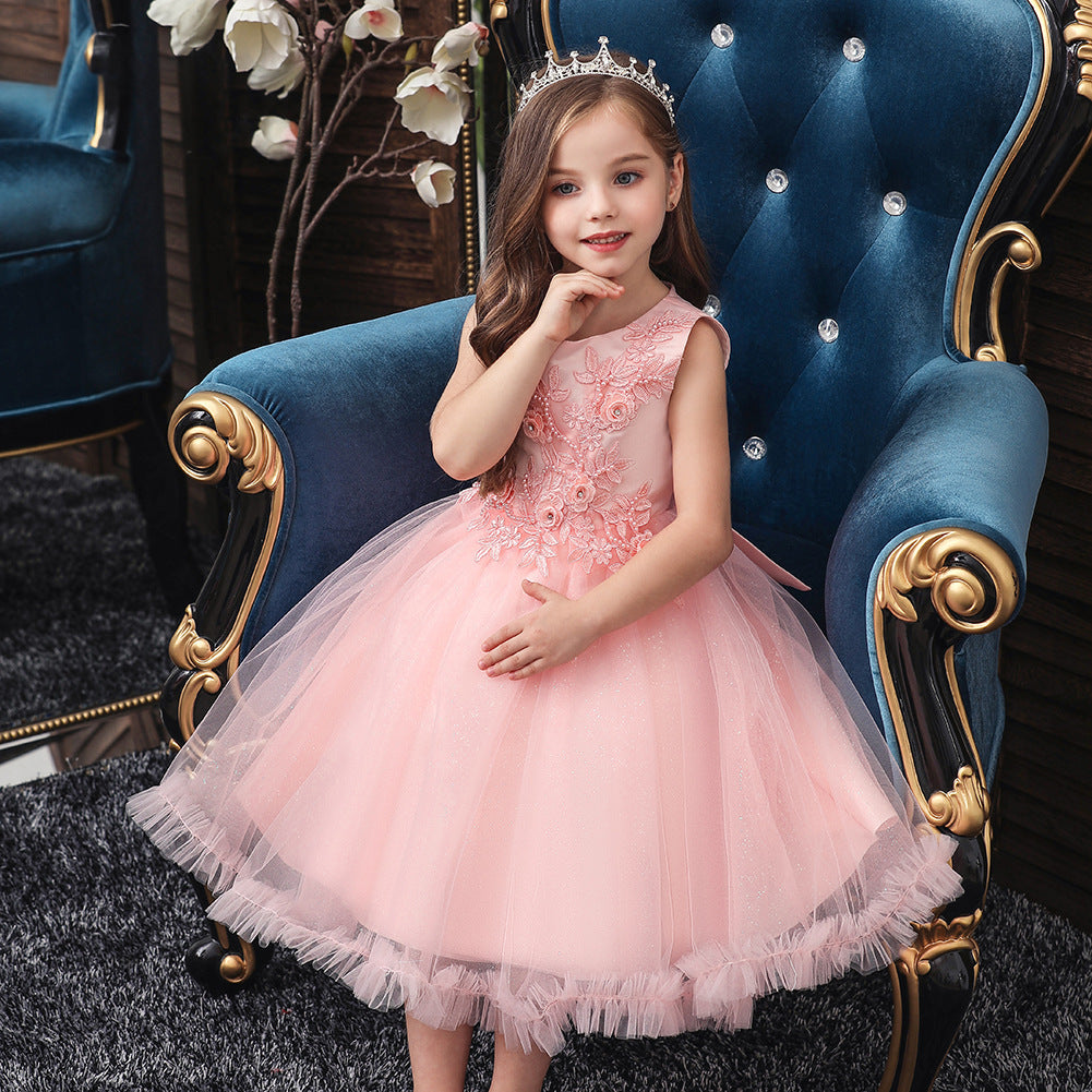 Summer New Children's Evening Dress Girls' Princess Pettiskirt