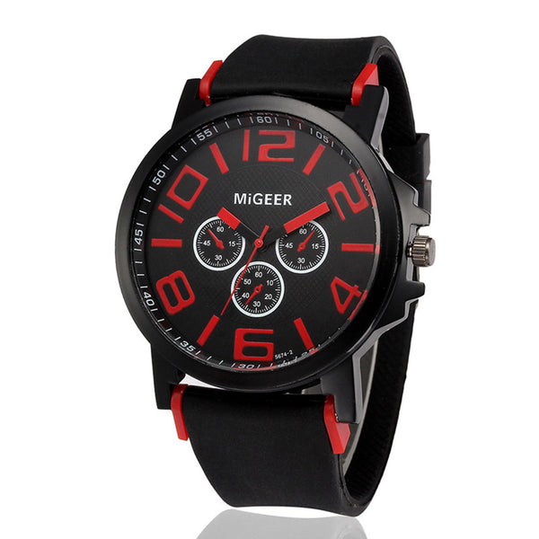 Business Silicone Quartz Watch