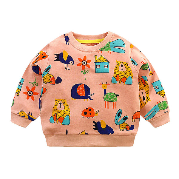 Baby Sweater Autumn Boys' New Western Style Top Baby Autumn Clothes And Coat Children's Autumn Clothing Coat