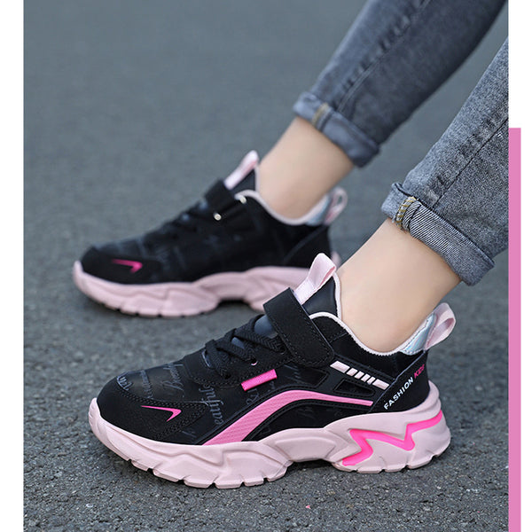 Waterproof Leather Girls Casual Sneaker