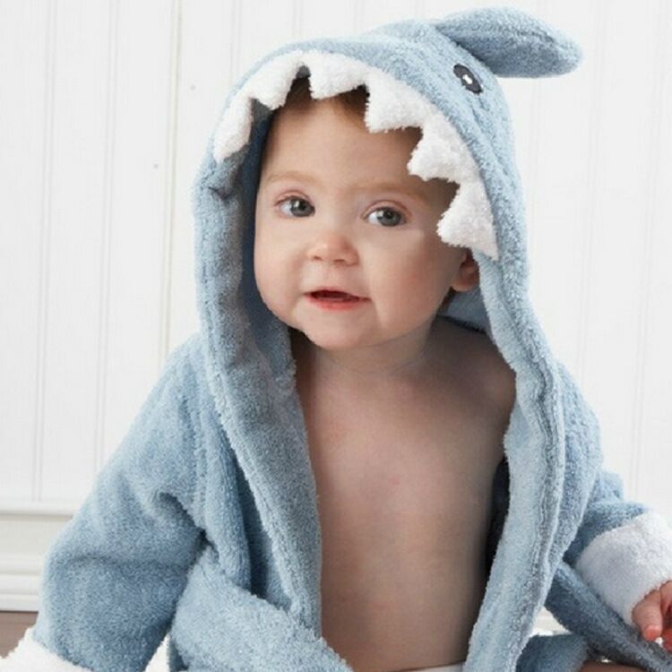 Animal-shaped Cotton Baby Bathrobe