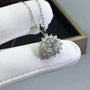 Women's Temperament Fashion Moissanite Necklace Collarbone Chain