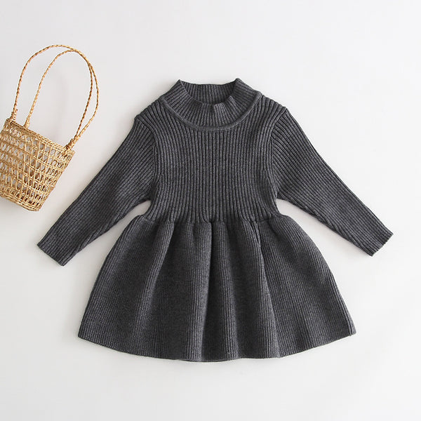 Fashionable Princess Knitted Baby And Infant Long Sleeve Skirt