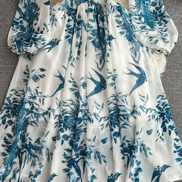 Women's Fashion Retro Chiffon Dress