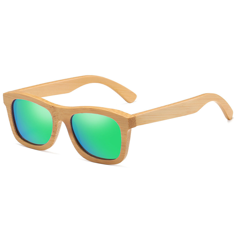 Polarized wooden sunglasses