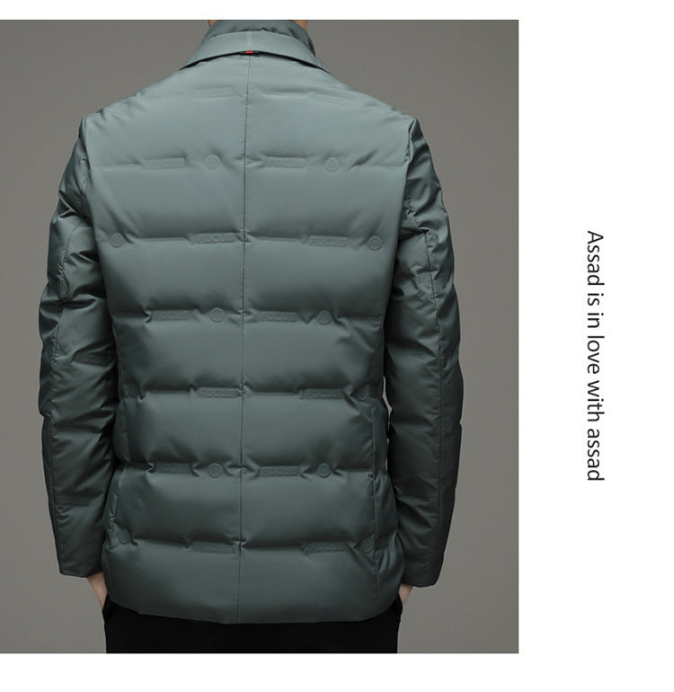 Men's Casual Windbreaker Down Jacket Warm Autumn - Winter Jacket