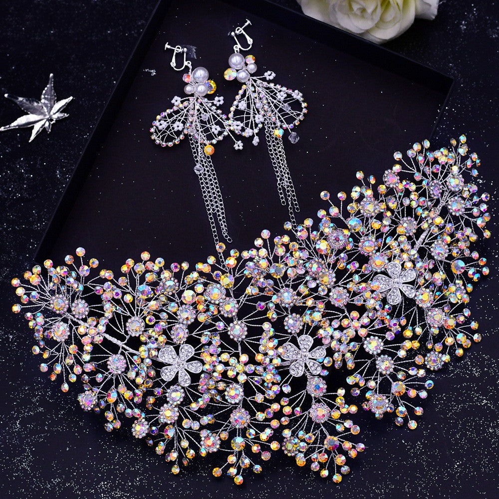 European And American Wedding Rhinestone Handmade Hair Accessories Wedding Dress