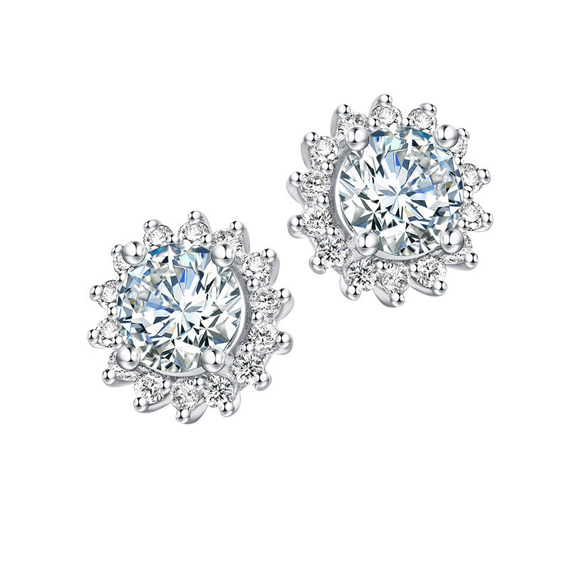 Women's New Fifty Best Moissanite Stud Earrings