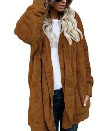 Women's Plush Warm Cotton Coat