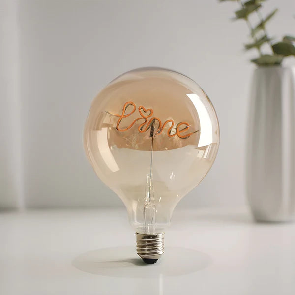 Custom Text Vintage Edison Led Filament Modeling Lamp Soft Light Bulbs