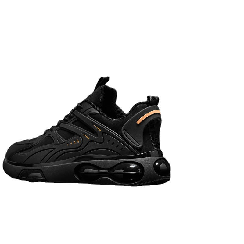 New Casual Sports Black All-match Height Increasing Running Shock Absorption Men's Shoes