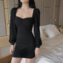 Women's puff sleeve dress