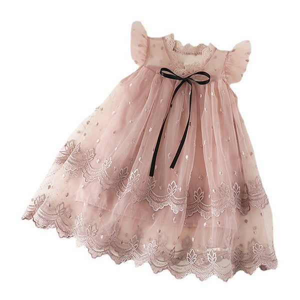 Girls Fashion Casual Puff Sleeve Princess Dress