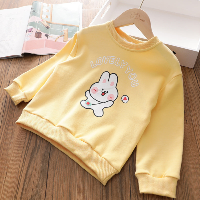 Girls' Sweater Spring And Autumn Autumn New Children's Autumn Clothing Boys And Girls Baby Early Autumn Tops Children's Clothing Cotton Clothes