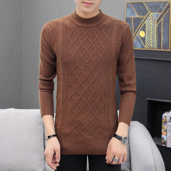 Men's cashmere padded sweater