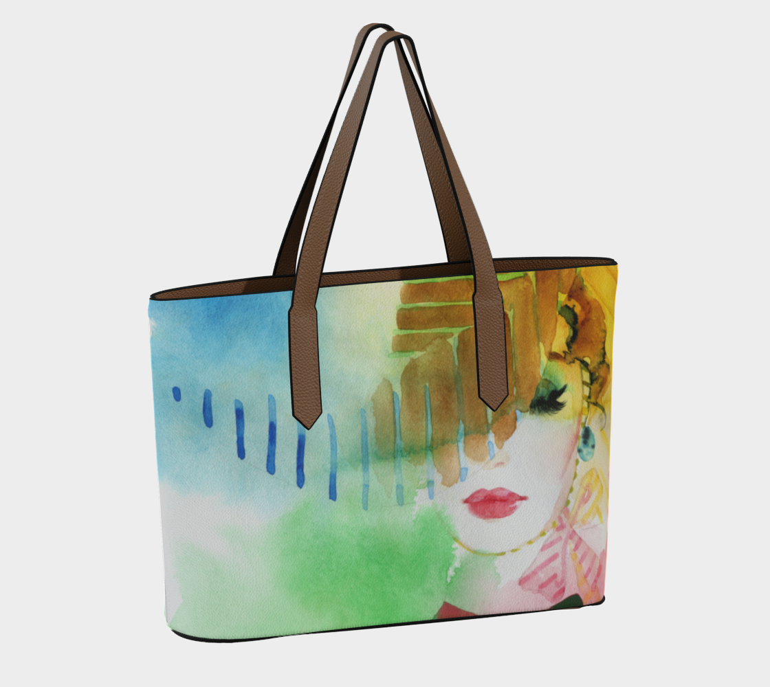 Divine Diva Leather Vegan Tote Bag