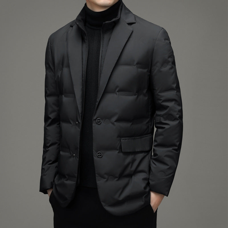 Men's Casual Windbreaker Down Jacket Warm Autumn - Winter Jacket