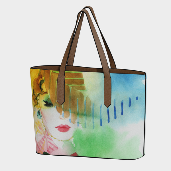 Divine Diva Leather Vegan Tote Bag