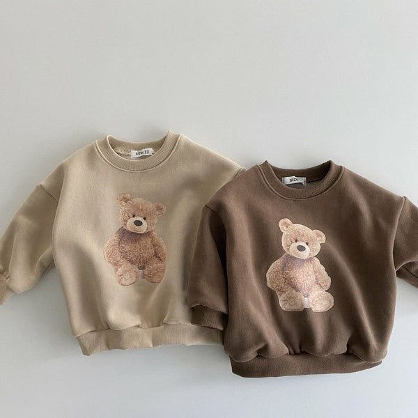 Children's Clothing Autumn Winter Baby Bear Printed Sweater