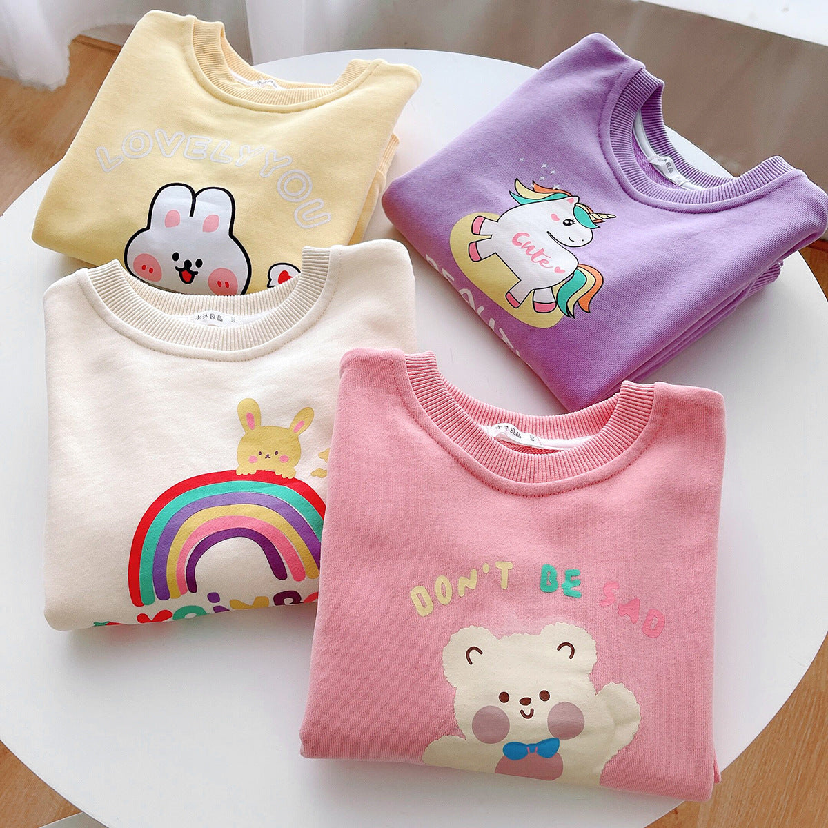 Girls' Sweater Spring And Autumn Autumn New Children's Autumn Clothing Boys And Girls Baby Early Autumn Tops Children's Clothing Cotton Clothes