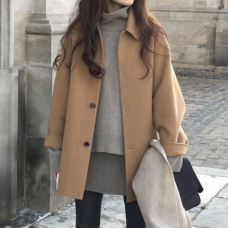 Wool popular high-end woolen coat