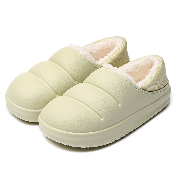 Couple Cotton Slippers Women Winter Warm House Shoes Waterproof Garden Slipper