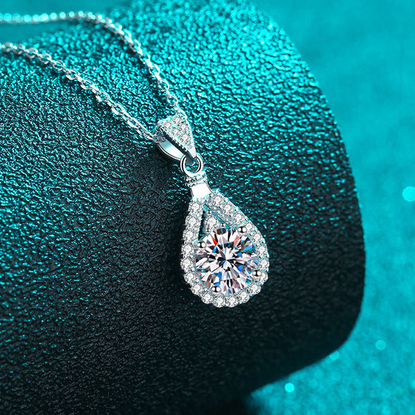 Sterling Silver Necklace For Women Moissanite Delicate