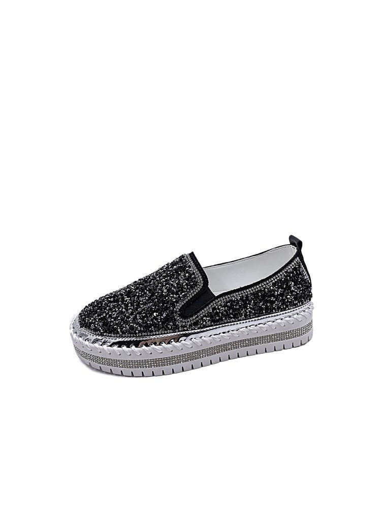 Casual single shoes women flat bottom wild spot loafers