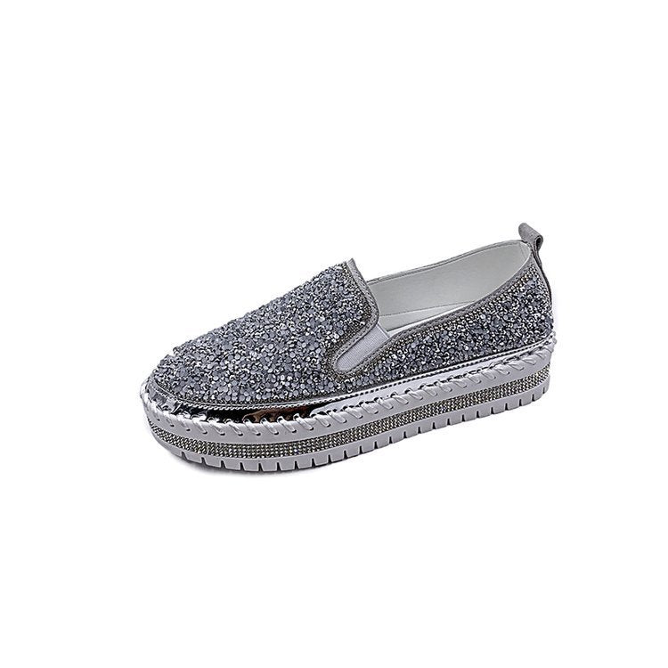 Casual single shoes women flat bottom wild spot loafers