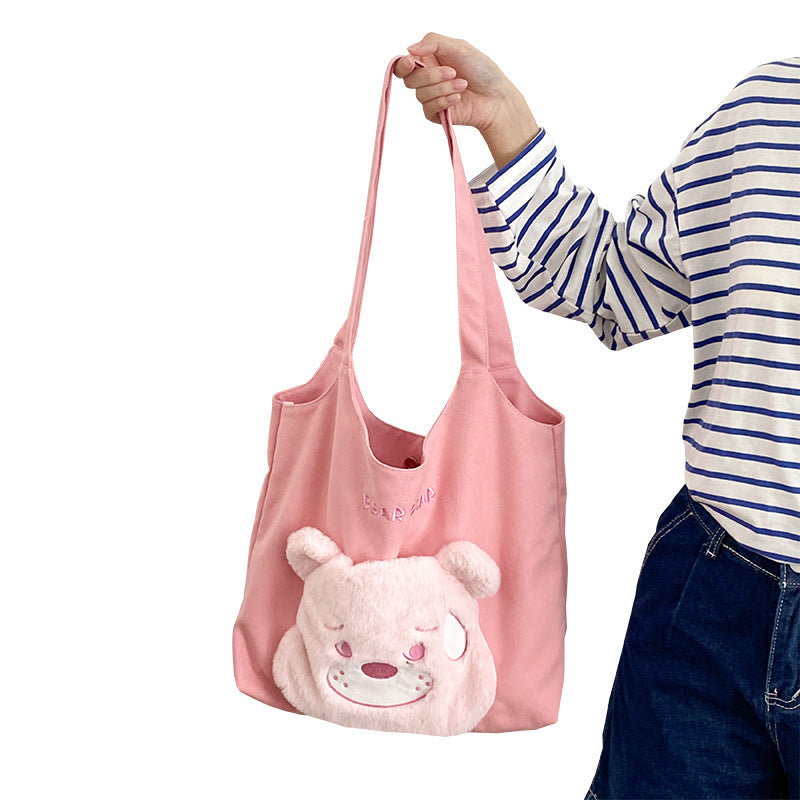 Tote Cute Bear Canvas Mommy Bag