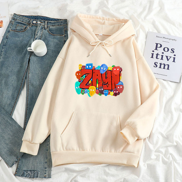 Color Art ZAYN Printed Letter Hoodie Hoodies For Men And Women