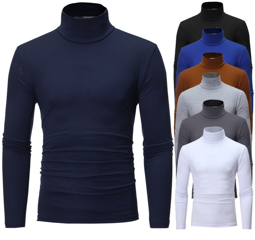 High-neck Thin Long-sleeved T-shirt Bottoming Shirt