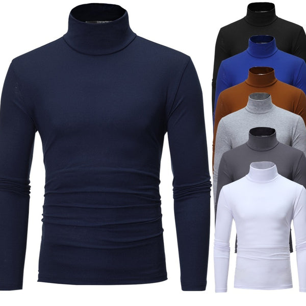 High-neck Thin Long-sleeved T-shirt Bottoming Shirt