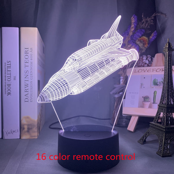 Custom 3d Lamp Airplane Hologram Baby Night Light Cool Name Customization Nightlight for Child Bedroom Decor 3d Led Night Light