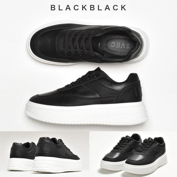 All-Year-Round Lightweight Sneakers | 90's Skateboard Style | 4.5cm Thick Sole | Casual & Everyday Wear | All Season Shoes