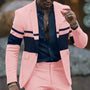 Spring New Striped Suit Jacket Men's Casual