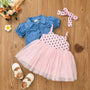 Girls' Coat Suspender Skirt Two-piece Baby Dress