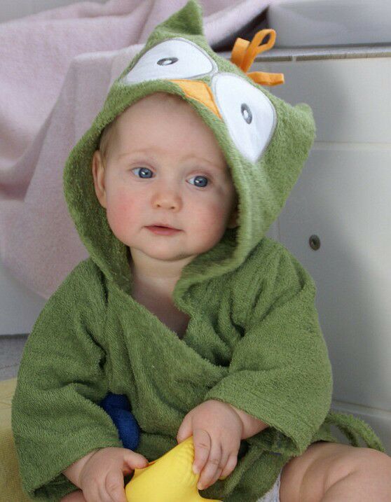 Animal-shaped Cotton Baby Bathrobe