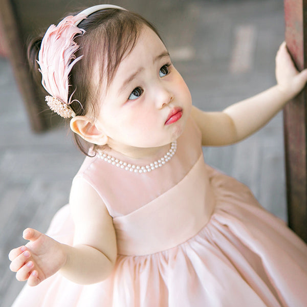 Summer Children's Pink Princess Dress