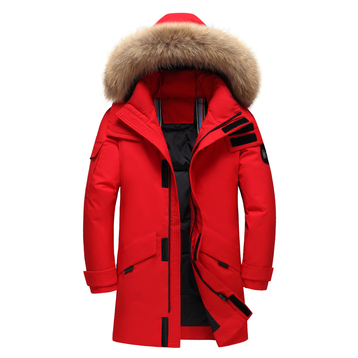 Couple Wear Down Jacket Men's And Women's Mid-length Youth Winter