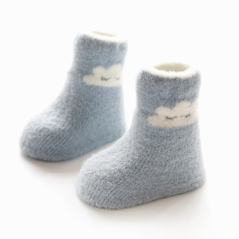 Mink Velvet Thickened Baby Socks Non Slip