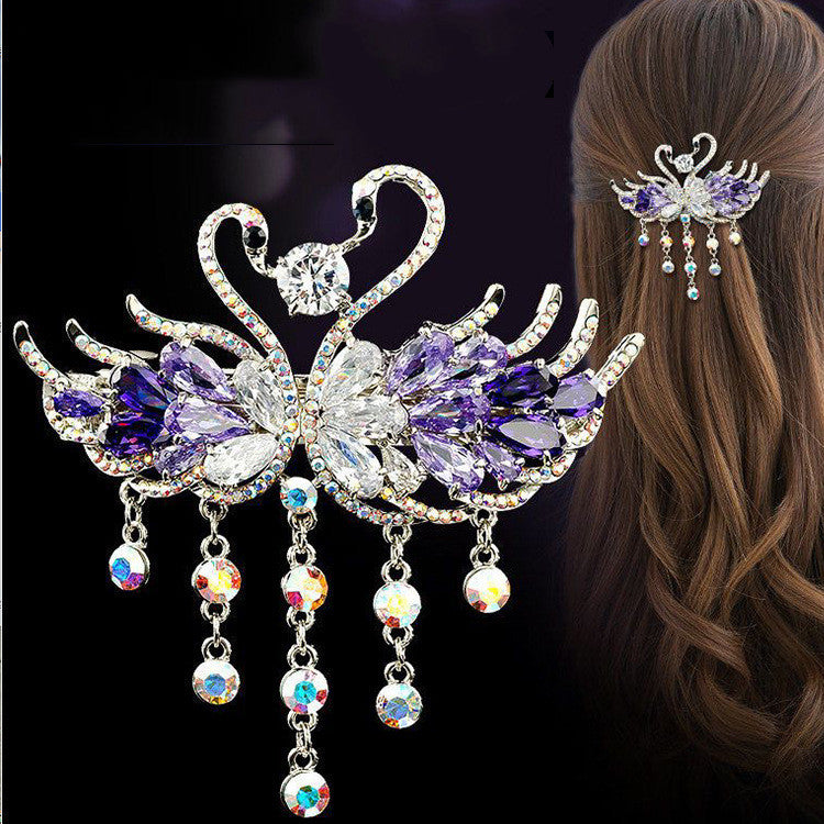 Women's Swan Rhinestone Simple Temperament Hair Accessories