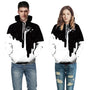 .3DPrint Halloween Milk Pullover Hoodies For Women Men Causa