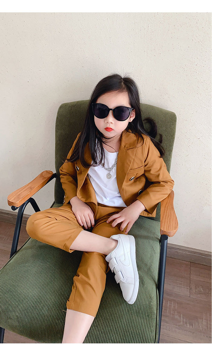 Children's Business Suit Handsome Girl Dresses Of Bride Fellow Kids Costume For Piano Performance Children Little Boy Suit Jacket Spring